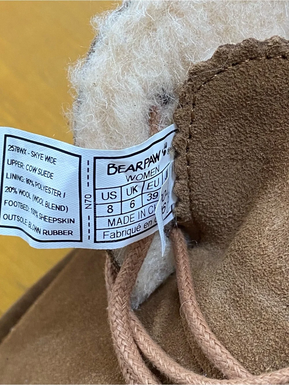 BearPaw classic chukka